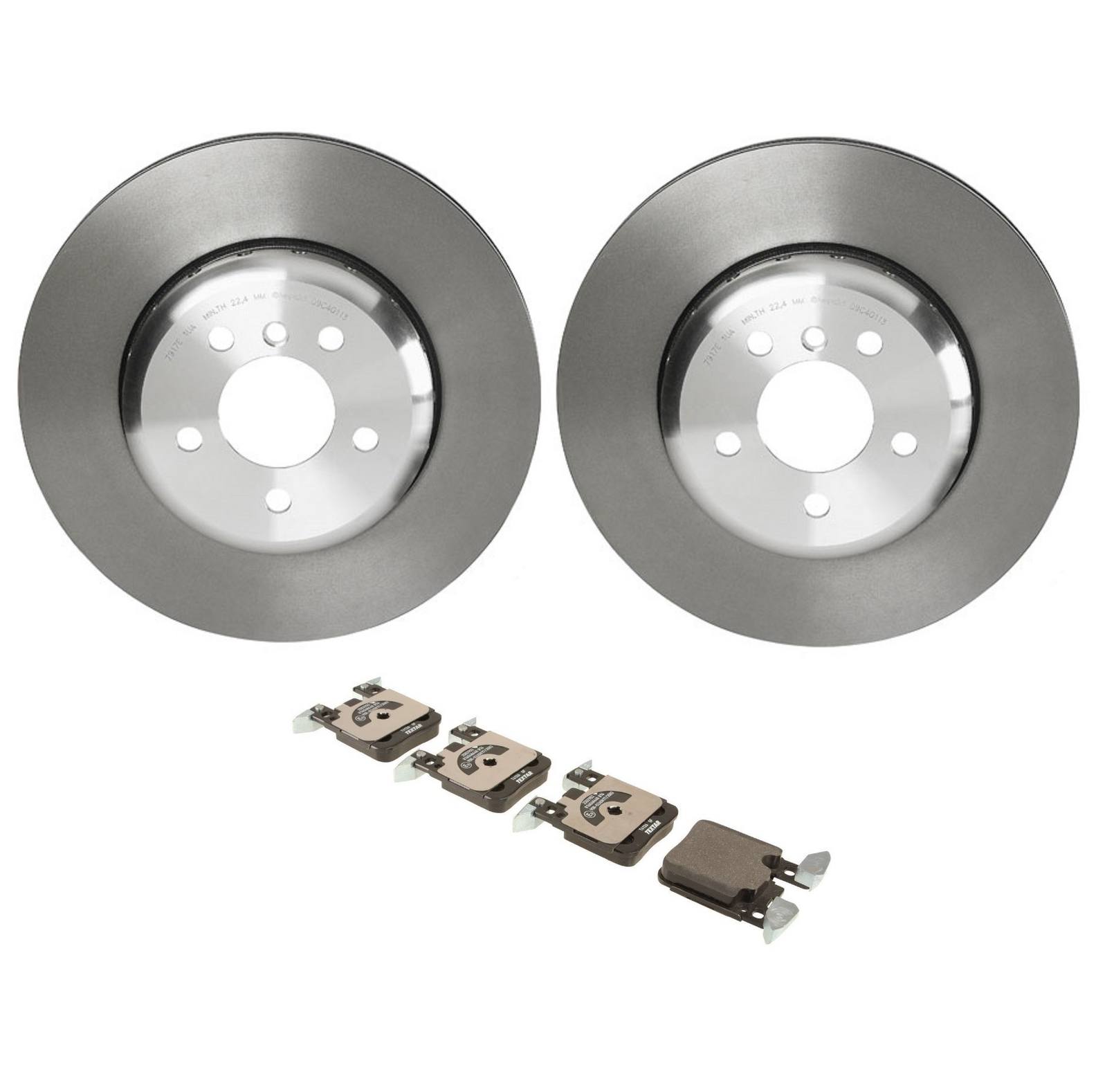 Disc Brake Pad and Rotor Kit Rear Textar 4352453KIT